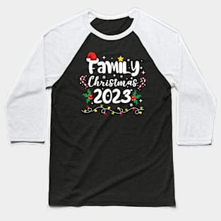 Matching Happy Family Christmas 2023 Holiday Season Reunion Baseball T-Shirt